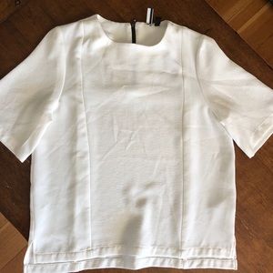 Topshop white career blouse